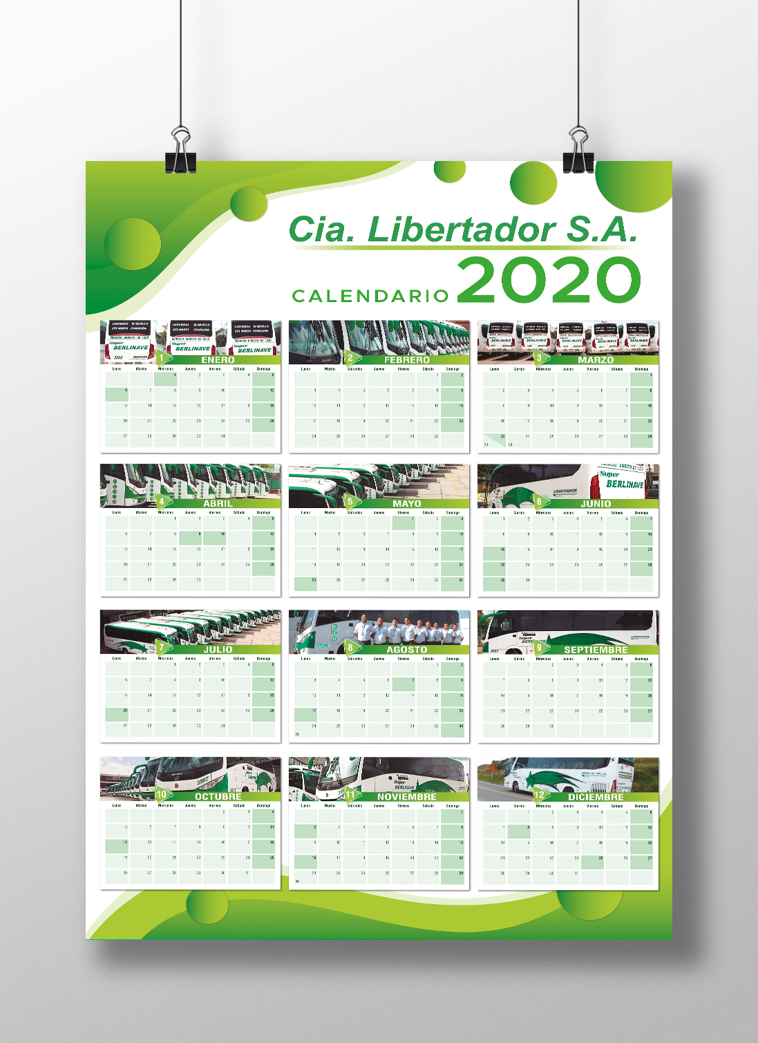 Calendario Pared